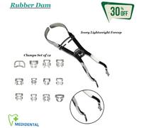 Set Of 13 Endodonzia Strumenti Pinze per diga Ivory Lightweight Clamp Holding CE