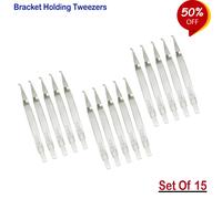 Set Of 15 - Ortodonzia Strumenti Pinzette per posizionamento Bracket Holding New