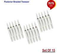 Set Of 15 Ortodonzia Strumenti Posterior Bracket Tweezer / Pinzette per Attacchi