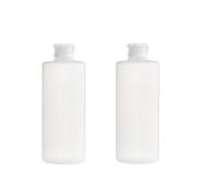 Set of 2 400 ml Transparent Travel Empty Refillable PE Plastic Soft Tubes Bottle Emulsion Storage Case Makeup Cosmetics Holder for Facial Cleanser Shampoo Cleanser Shower Easy To Squeeze