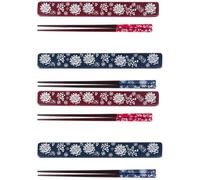 Set of 2 Bacchette Con Scatole Di Immagazzinaggio Posate Portatili Snack