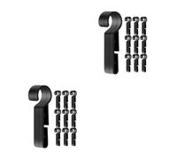 Set of 2 Clip Per Casco Di Sicurezza Bloccaggio Del Faro Lampada Frontale