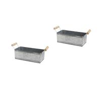 Set of 2 Contenitore Succulento Vasi Per Piante Grasse Succulenti