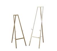Set of 2 Easels for Painting, A-Frame Floor Standing Easel Gold Iron Display Stand Easels Portable Folding Tripod Easel for Classroom, Studio, Outdoor