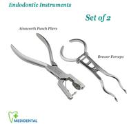 Set Of 2 - Endodonzia Strumenti Pinze per diga Ainsworth Plier Brewer Forceps CE