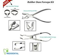 Set Of 2 - Endodonzia Strumenti Pinze per diga Ainsworth Plier Ivory Lightweight