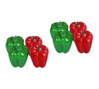 Set of 2 Ornamento Di Peperone Finto Verdura Artificiale Verdure Artificiali