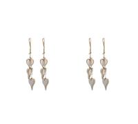 Set of 2 Porta Rustica Forma Di Cuore Appesa Attaccapanni Rustico