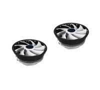 Set of 2 Raffreddatore Pc Dissipatore Cpu Aria Ventilatore Silenzioso RGB