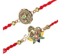 Set of 2 Rakhi for Brother Rakhi Thread for Bhai Bhabhi Bhaiya and Bhatiji veera Rakhi Raksha Bandhan Rakhi Set Dora Bracelet Kalwa with gift Pack for Brother Sister Indian Traditional
