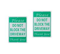 Set of 2 Segnali Di Avvertimento Cartello Passo Carrabile Pericolo