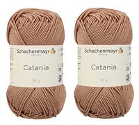 [ Set of 2 Skeins ] SMC Catania Originals 100% Mercerized Cotton Yarn, Total 3.52 Oz. Each 1.76 Oz (50g) / 136 Yrds (125 m) Amigurumi Yarn Fine-Sport 2 (437 Sun Kissed)