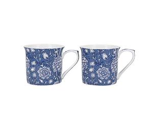 Set of 2 V&A William Morris Wild Tulip Fine Bone China Mugs
