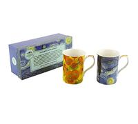 Set of 2 Van Gogh Fine Bone China Mug Set in a Gift Box by The Leonardo Collection