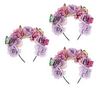 Set of 3 Fascinator Farfalla Accessori Floreali Per Capelli Taste Fiori