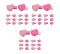 Set of 3 Fermagli Per Capelli Farfalla Mollette Bambina Forma Di Cuore