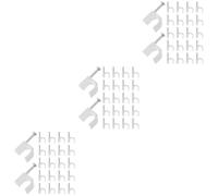 Set of 3 Graffette Fermacavo Clip Di Filo Fascette Per Cavi Metallici Da Parete