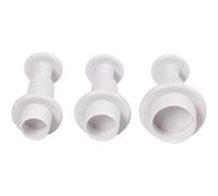 Set of 3 Round Push Lock Cookie Cutters