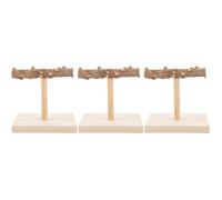 Set of 3 Trespolo Per L'addestramento Degli Uccelli Supporto Giochi Pappagalli