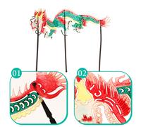 Set of 4 Burattini Cinesi Delle Ombre Oggetti Di Scena Per La Danza