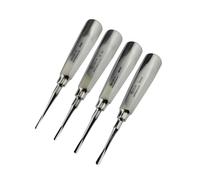 Set Of 4 - Chirurgiche Estrazione Strumenti Luxating Root Elevators Straight Lab