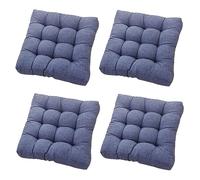 Set of 4 Comfortable Seat Cushions 53x53 cm Indoor & Outdoor Chair Cushions for Dining Room Garden Office Home - Cozy Cushions for Enhanced Seating