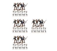 Set of 4 Di Modelli Da Cowboy Occidentale Arredamento Figurine Occidentali