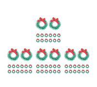 Set of 4 Ghirlanda Artificiale Per Caminetti Natalizia Decorativa