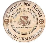 Set Of 4 Gourmet Cheese Porcelain Side Plates In Hat Box