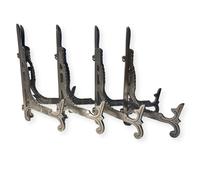 Set of 4 of Large 10 inch Metal Easel Silver Finish | Display stand