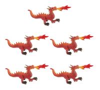 Set of 5 Drago Sputafuoco Giocattolo Draghi Giocattoli Arredamento Del