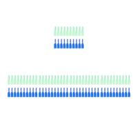 Set of 5 Spazzolini Morbidi Mini Pennello Piccolo Spazzolino Da Denti
