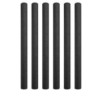 Set of 6 Replacement Trampoline Enclosure, Foam Pole Sleeves with Secure Design and Full Coverage, 34.65 Inches, Ideal for Safe Trampoline Activities, Enjoyment, Black/White