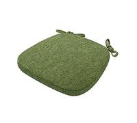 Set of 6 Washable Chair Cushions with Bow 40 x 40 cm Trapezoidal Memory Foam Seat Pads Zippered Dining Room & Kitchen Chair Cushions Comfortable Green Seat Cushions