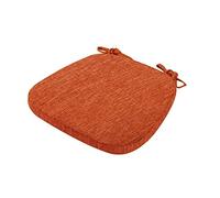 Set of 6 Washable Chair Cushions with Bow 40x40 cm Trapezoidal Memory Foam Seat Pads for Kitchen & Dining Room Zippered Seat Cushions for Comfort & Style