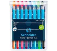 Set of Biros Schneider Slider Basic XB 8 Pieces Multicolour