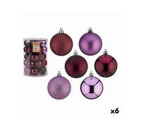 Set of Christmas balls Krist+ Purple Plastic (6 Units)