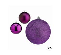 Set of Christmas balls Krist+ Purple Plastic Ã 12 cm (6 Units)