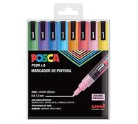 Set Of Markers Uni-Ball Pc-3M 8 Pieces Multicolour NUOVO