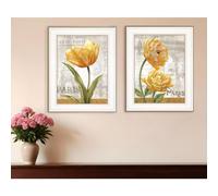 Set Of Two Paris 1 White Framed Print Wall Art