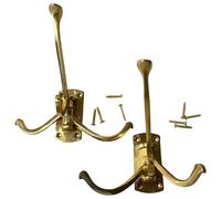 Set of Two Polished Brass