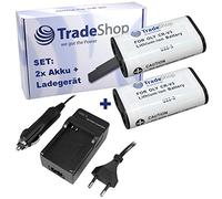 Set offerta: 2 batterie agli ioni di litio da 2000 mAh + caricatore con adattatore da auto per Kodak Easyshare is Z612 Z650 Z700 Z710 Z712 is Z740 Z812 is Z8612 is Z885 ZD710