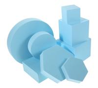 Set Oggetti di Scena Cubo 8 Pezzi in Schiuma per Foto | Forme Geometriche Semplici e Delicate, Uso per Gioielli e Cosmetici, Leggero e Facile da Collocare