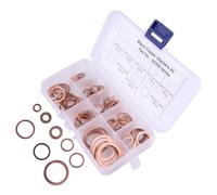 Set Oil Drain Plug Bolt Seal Ring Copper Crush Washer Gasket Assorted New
