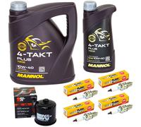 Set Olio 5L Ispezione per Suzuki Gsx-R 1100 GV73C Gsxr 1989-92 Filtro Candela