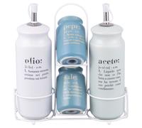Set olio, aceto, sale e pepe in gres, Victionary Ocean