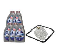 Set Olio Cambio Lukoil ATF 5 Litri + Filtro Olio Cambio Per Opel Omega B 2.5 3.2