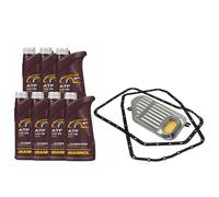 Set Olio Cambio MANNOL ATF AG55 7 Litri + Filtro Olio Cambio Per Audi A8 2.8 3.7