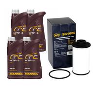 Set Olio Cambio MANNOL MTF-3 75W 4 Litri + Filtro Olio Cambio Per Audi Skoda VW