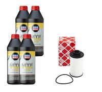 Set Olio Cambio MTF 5100 75W 4 Litri + Filtro Olio Cambio Per Audi Seat Skoda VW